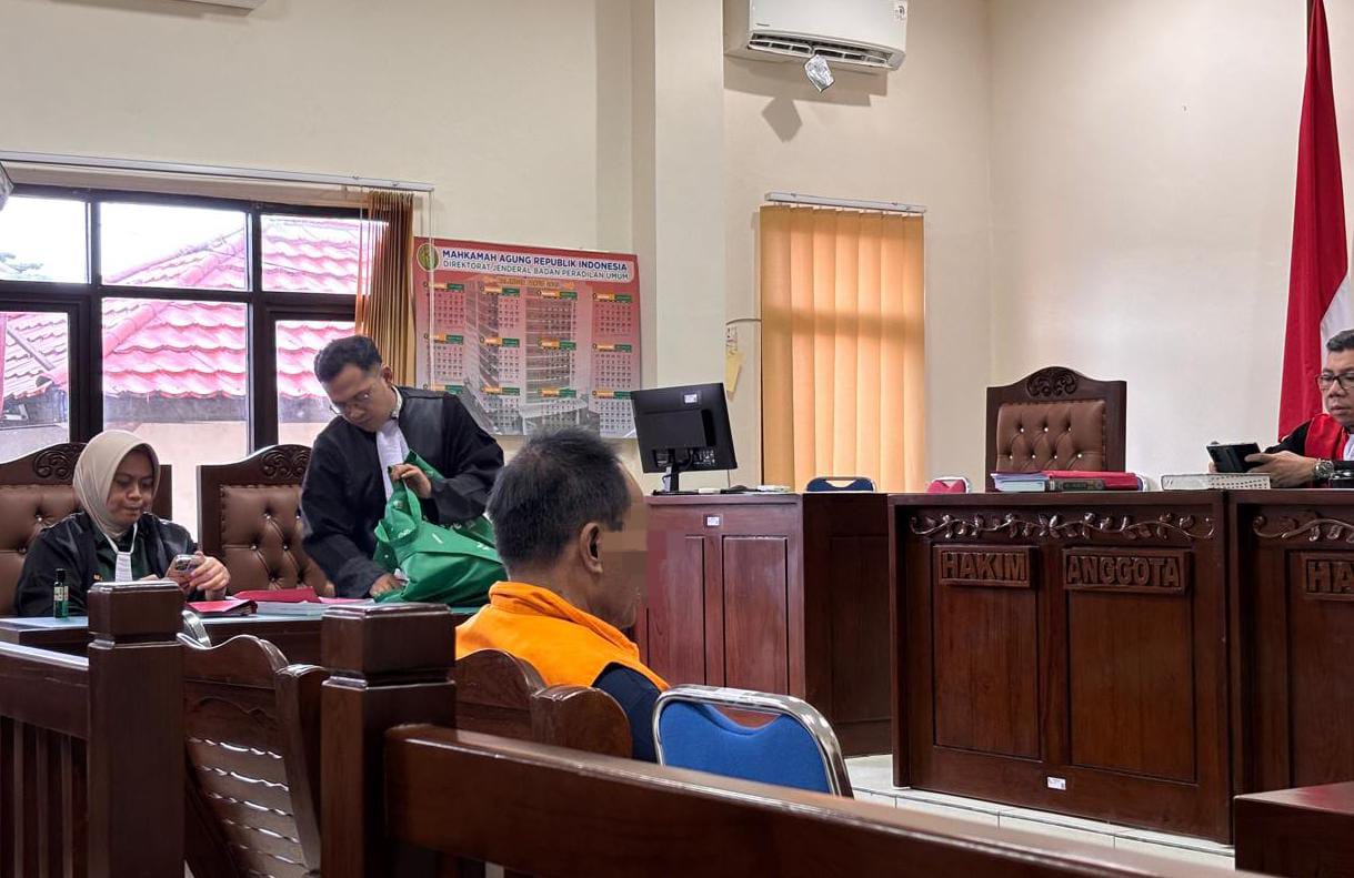 Sidang kasus dugaan pencabulan yang menyeret pelatih senior bela diri, perkara kembali digelar di PN Balikpapan.