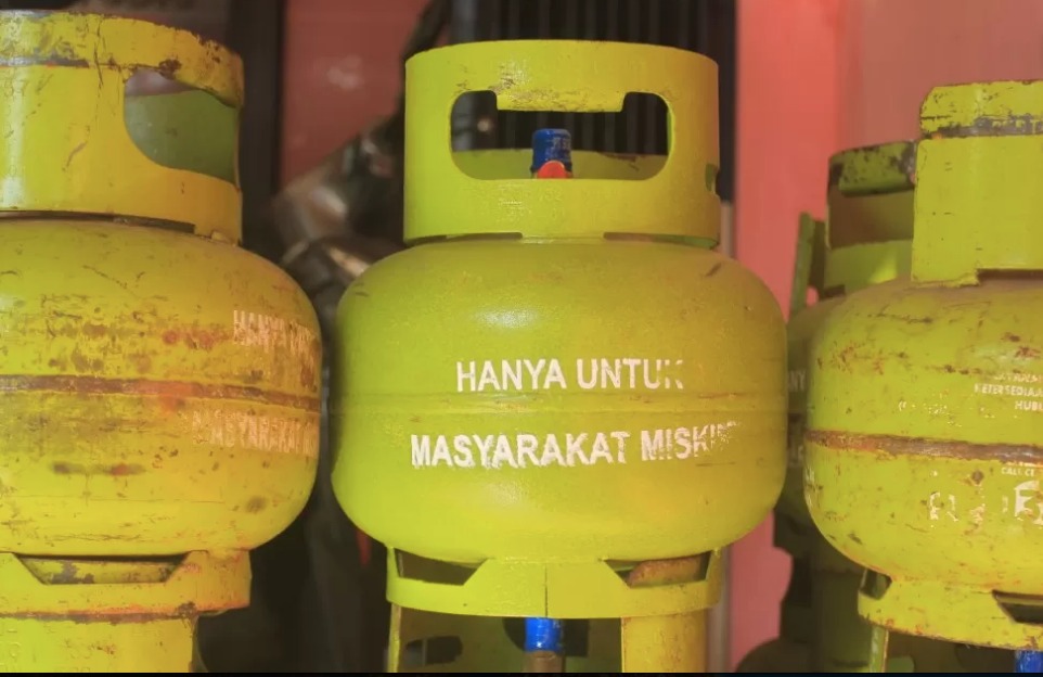 Ilustrasi tabung elpiji 3 kg.
