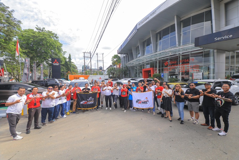 ROAD TO BERAU: Mengambil titik start di Showroom Mitsubishi Balikpapan, PT Mandau Berlian Sejati, komunitas XMOC Kaltim lakukan perjalanan menuju Berau.