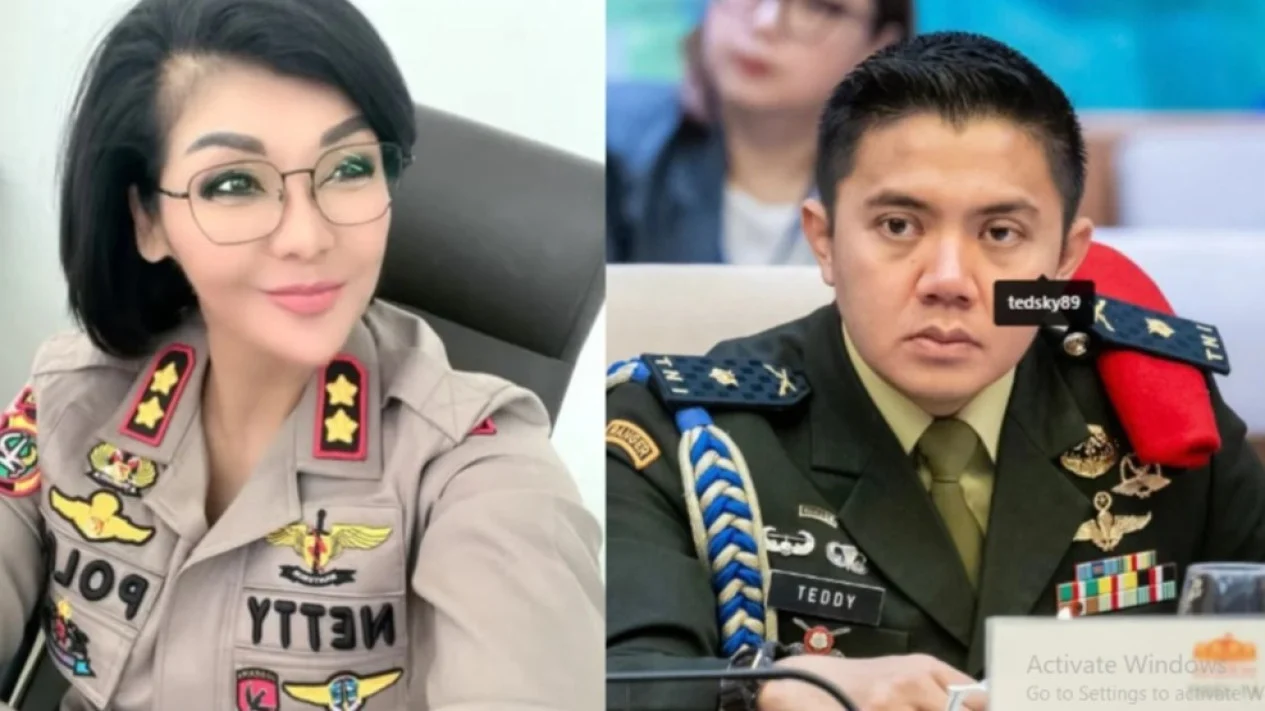 AKBP Netty Rosdiana Siagian dan Mayor Teddy Indra Wijaya.