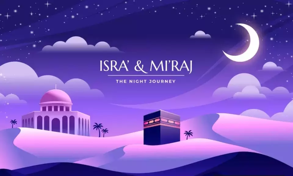 Ilustrasi Isra Mikraj.