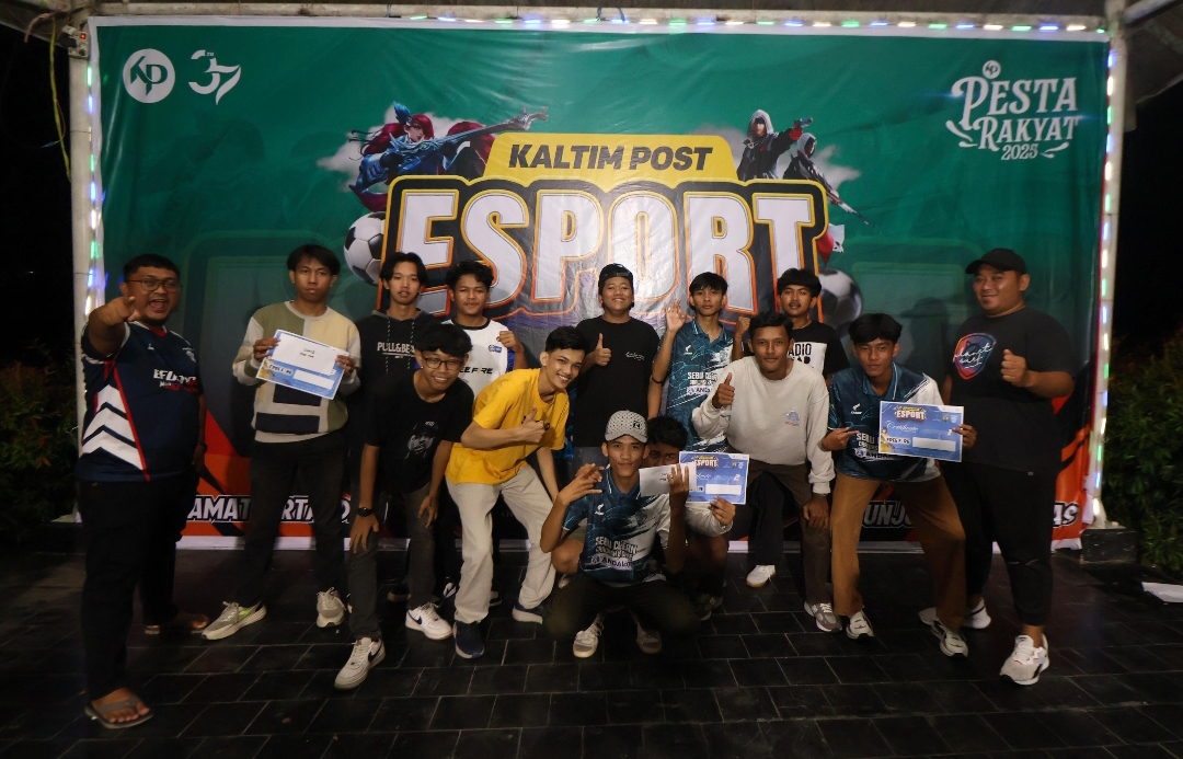 MENANTANG: Setelah bersaing ketat, para juara Turnamen Esport Kaltim Post 2025 berhasil meraih posisi terbaik.