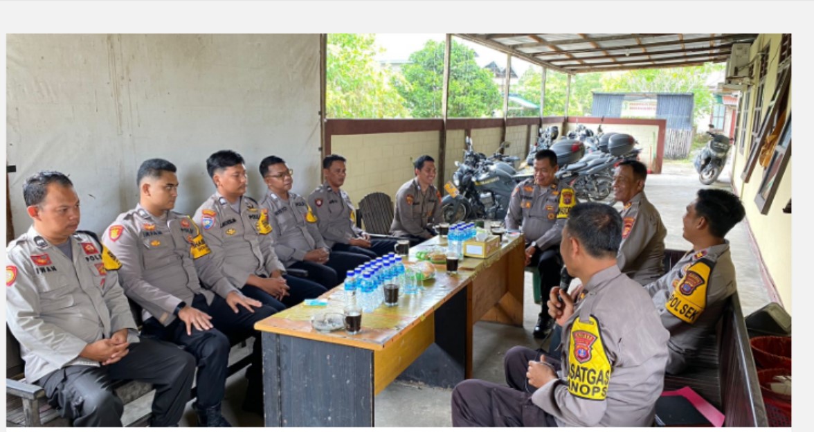 SUPERVISI: Polres PPU berdiskusi untuk memastikan program ketahanan pangan nasional berjalan dengan baik.