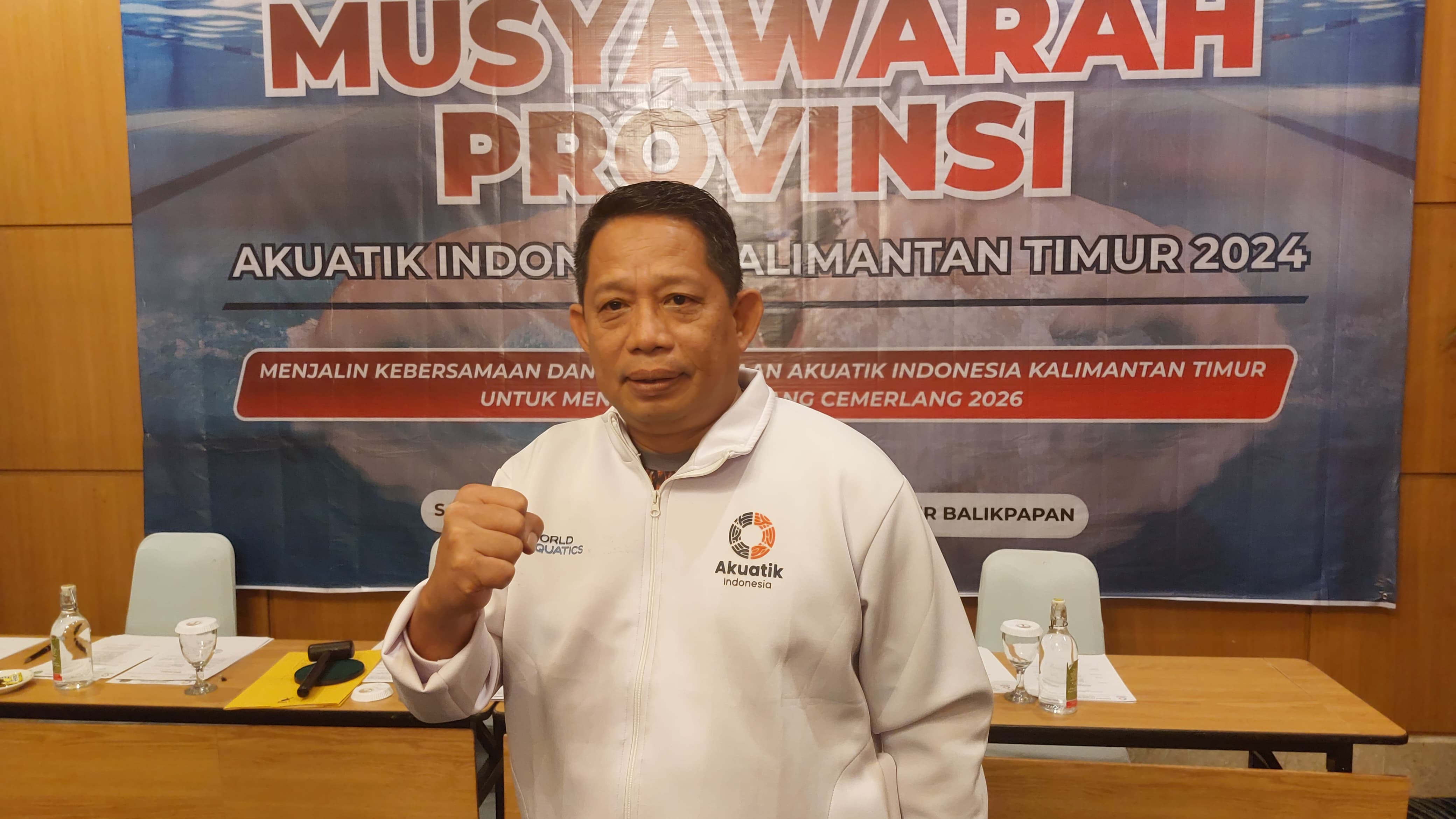 Alimuddin berkomitmen untuk berkonsentrasi membina atlet renang Kaltim agar bisa berprestasi pada masa mendatang.