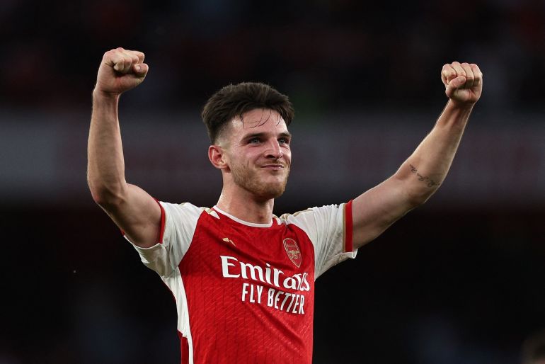 Declan Rice menjadi man of the match dalam kemenangan Arsenal 5-1 atas Man City.