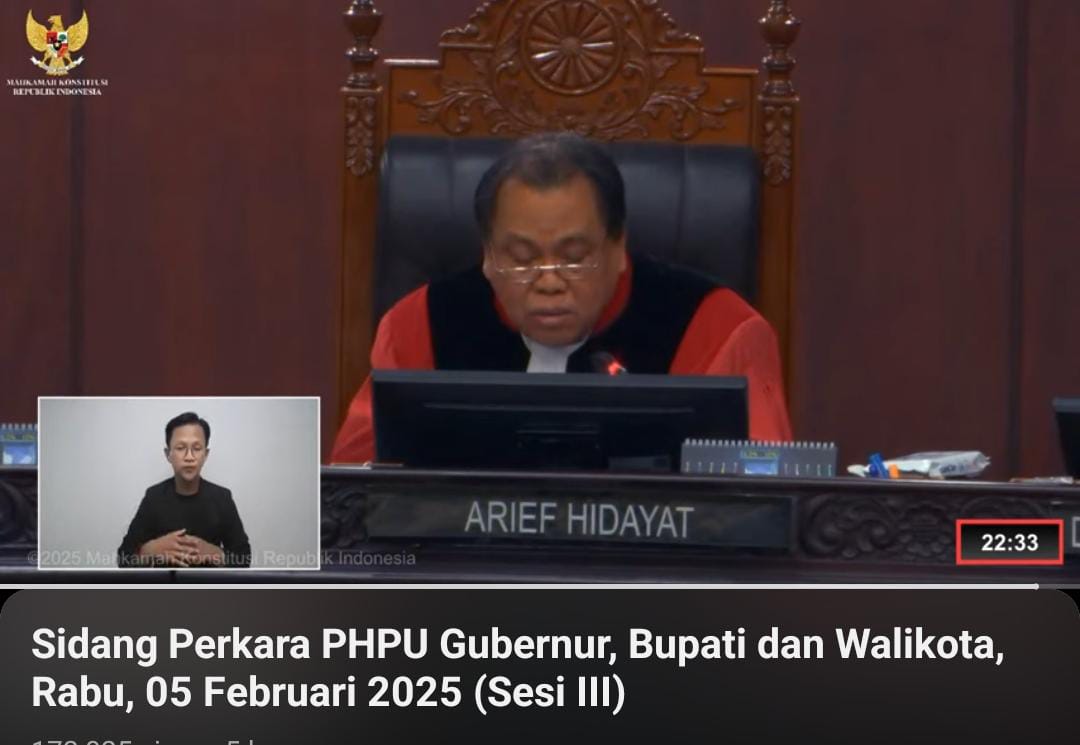 Hakim Mahkamah Konstitusi Arief Hidayat