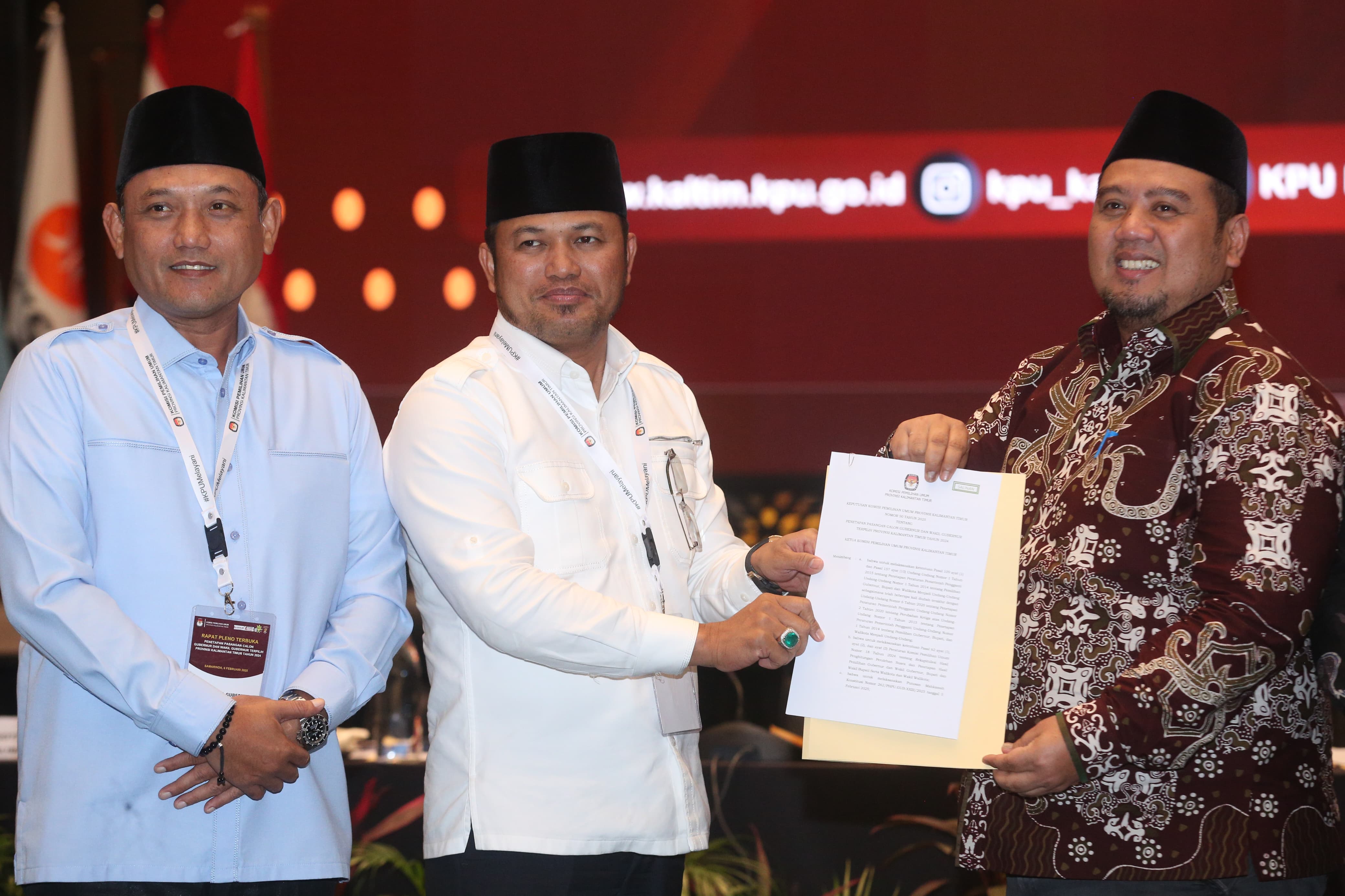 KINI BERSATU: KPU Kaltim menetapkan Rudy Mas
