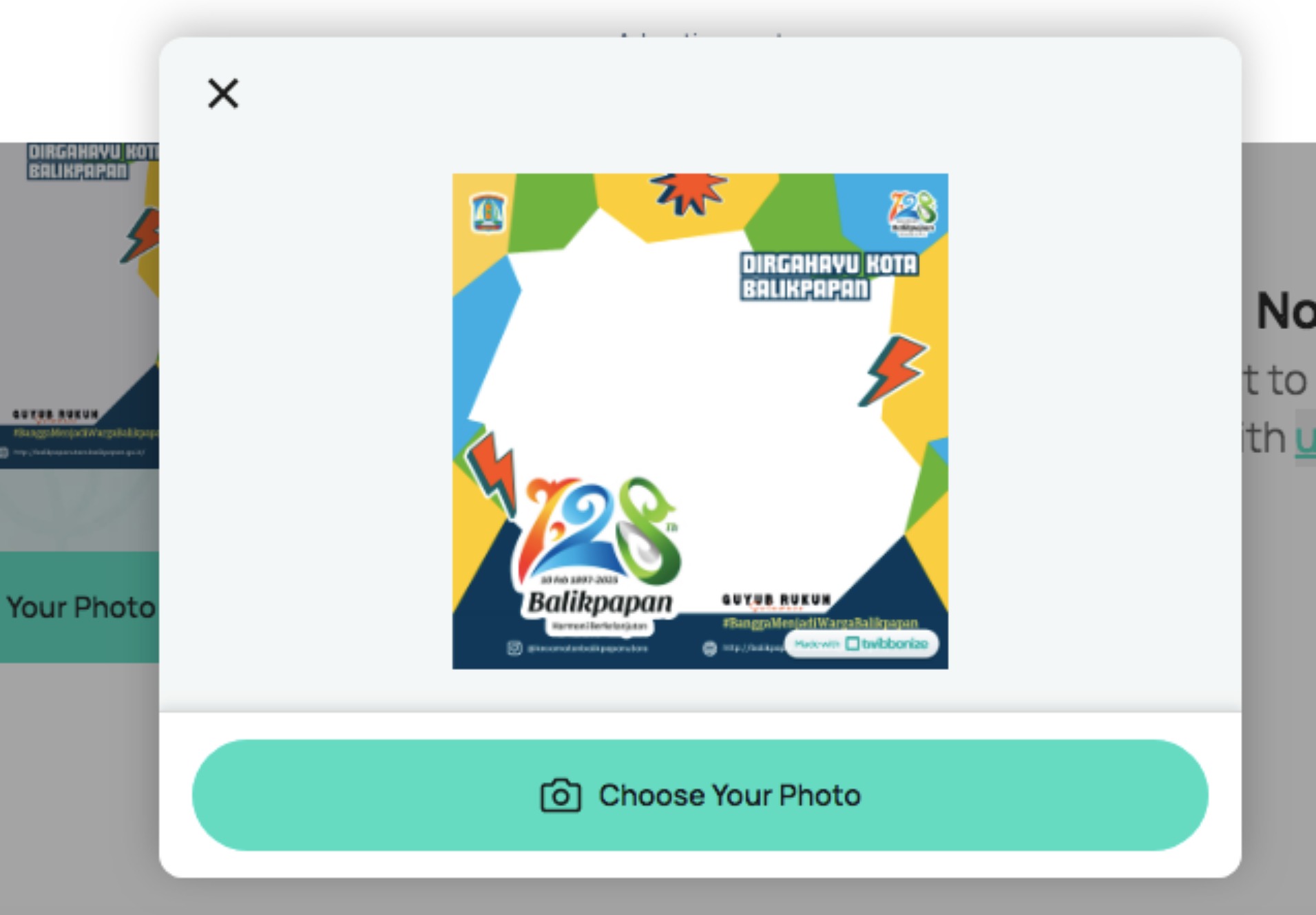 Twibbon HUT Balikpapan untuk memeriahkan HUT Balikpapan Ke-128.