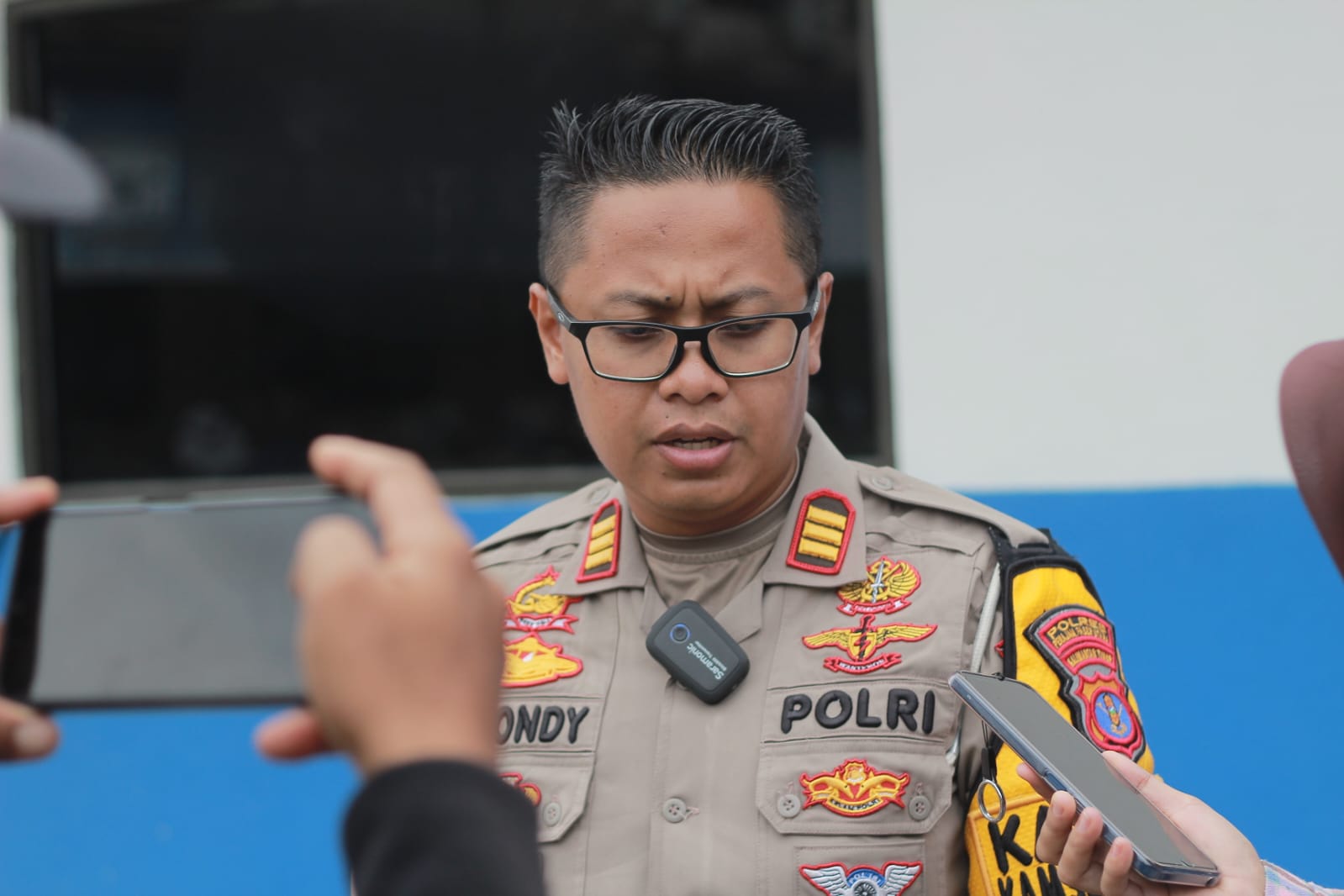 BERJALAN LANCAR: AKP Rhondy Hermawan menjelaskan tentang Operasi Keselamatan Mahakam 2025.