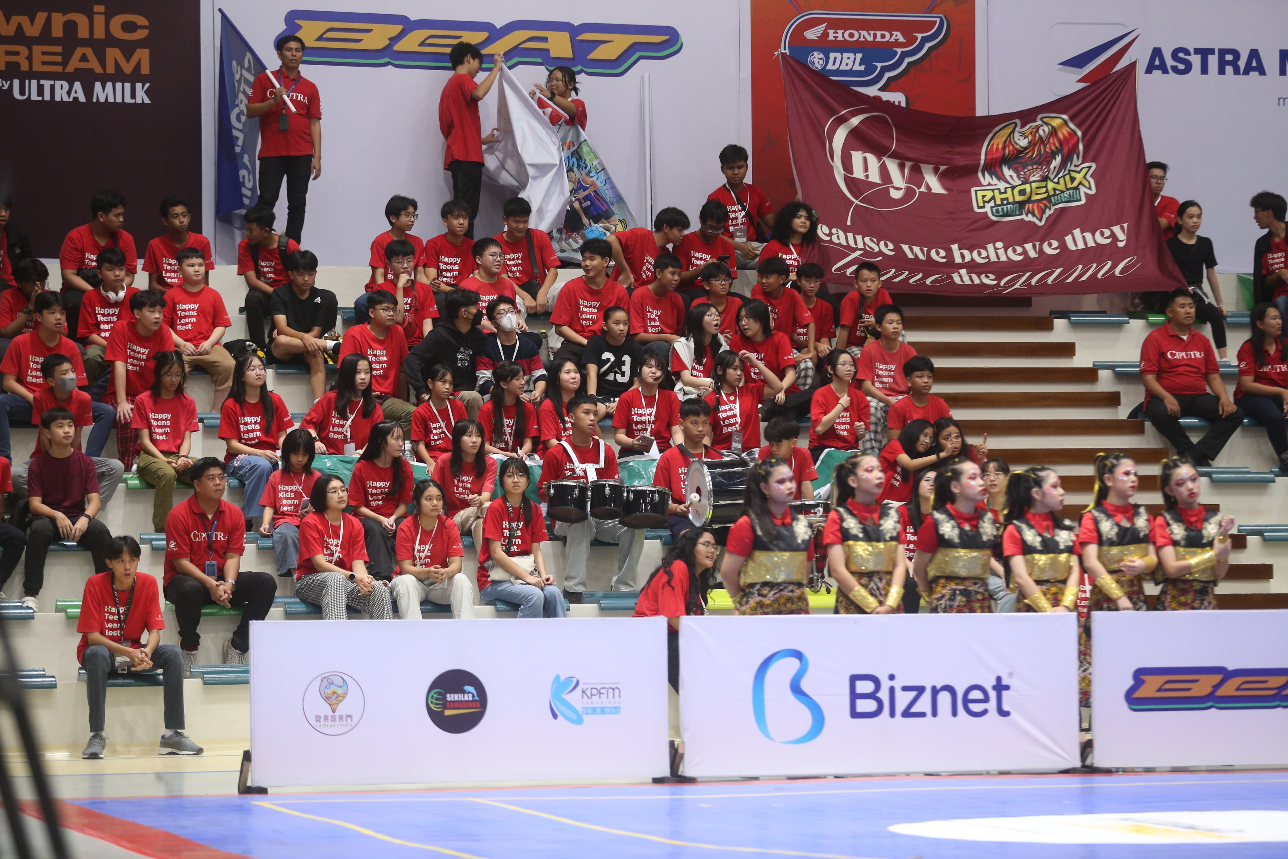 Onyx,  suporter SMA Citra Kasih Samarinda, berjanji akan memberikan dukungan penuh bagi tim basket sekolahnya.