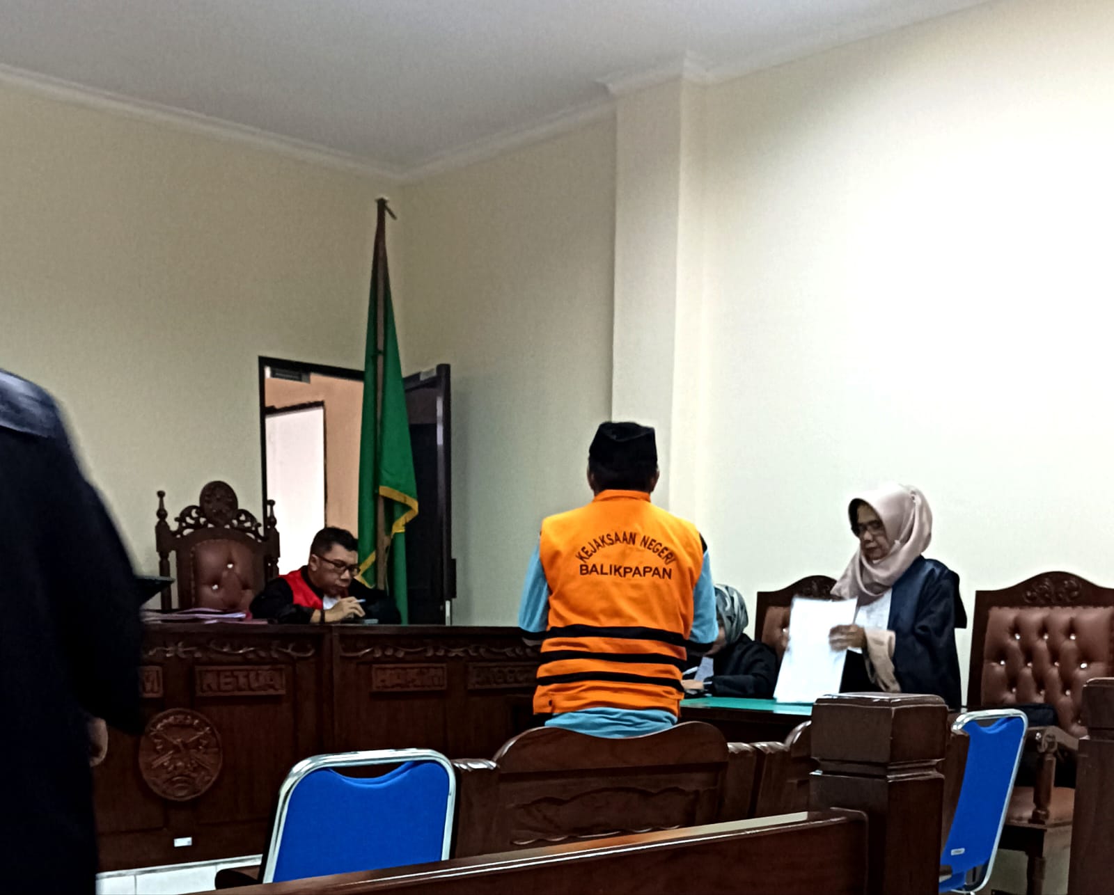 BIKIN JERA: Terdakwa RF dituntut sembilan tahun penjara dan denda Rp 60 juta di PN Balikpapan.