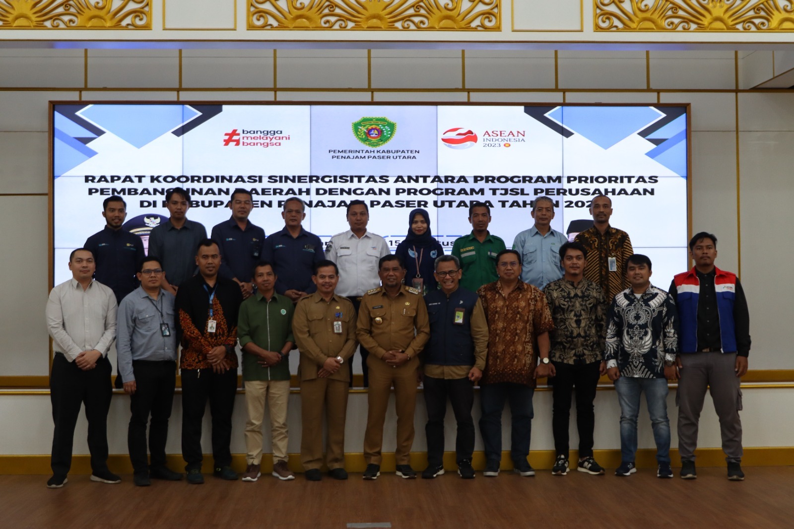 KOORDINASI: Selama dibentuk, Forum TJSL PPU pernah menggelar pertemuan koordinasi dengan jajaran Pemkab PPU, Agustus 2023.