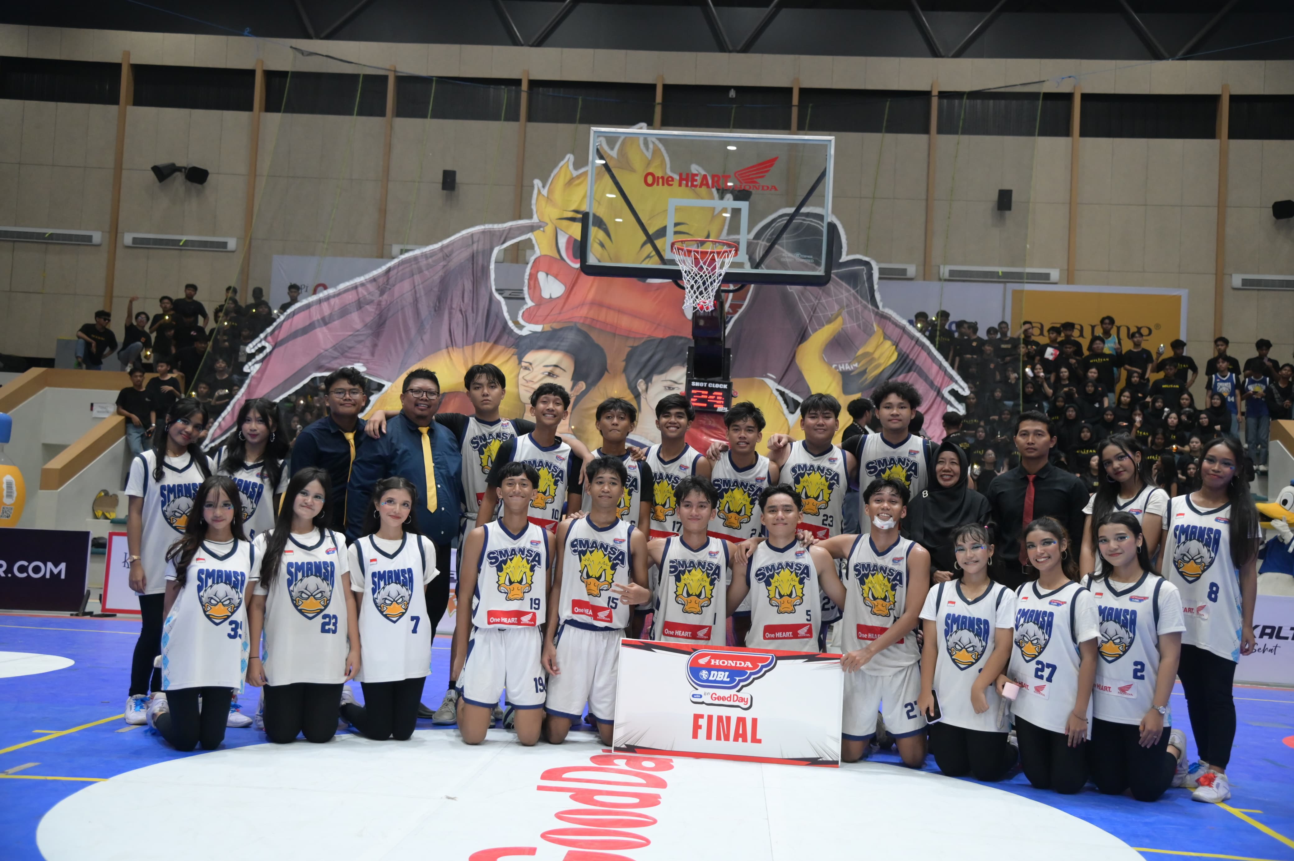 Tim putra SMAN 1 Balikpapan untuk kesekian kalinya menapakkan kaki di final DBL Samarinda.