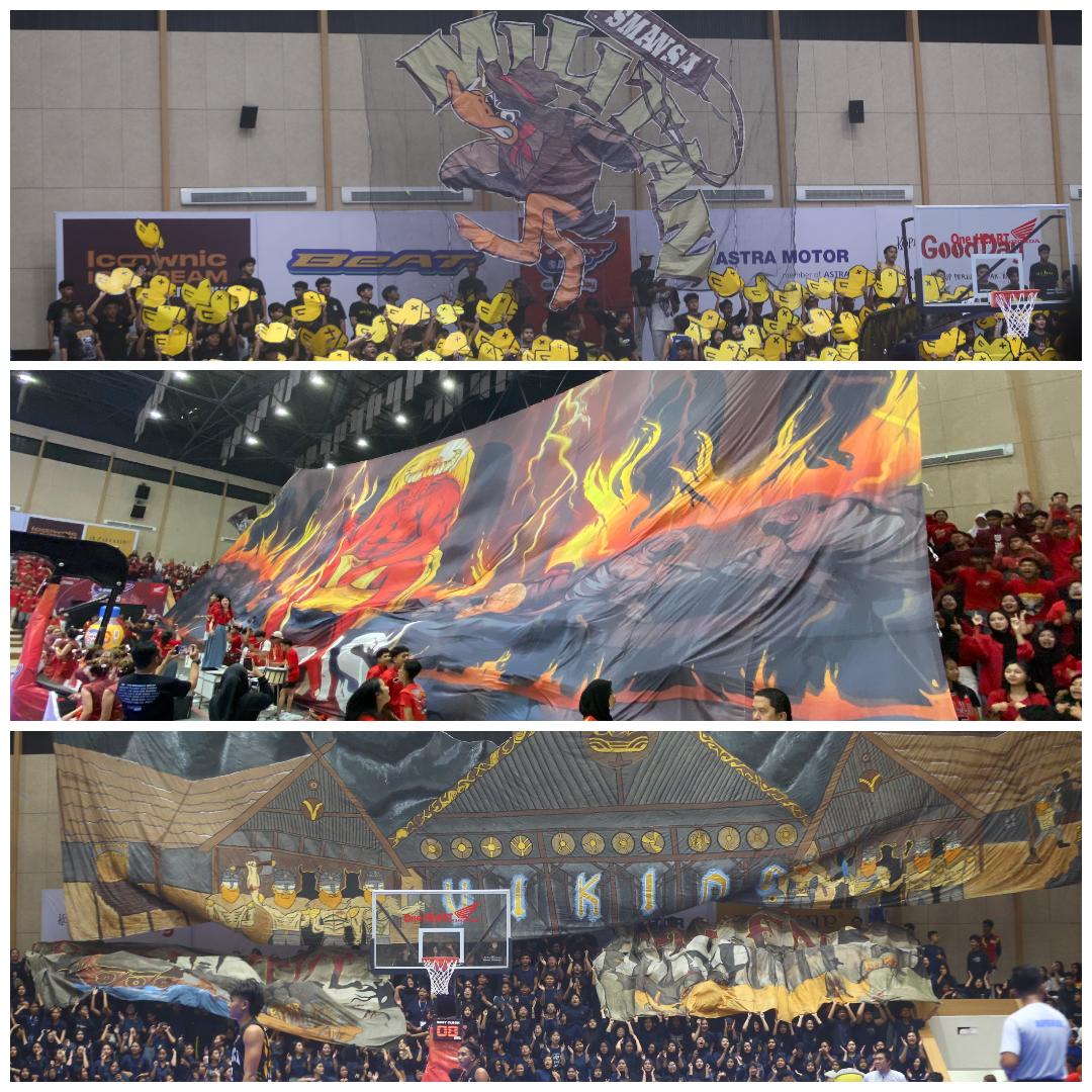 Sorakan suporter di final party DBL Samarinda jadi pemandangan tersendiri di GOR Segiri.