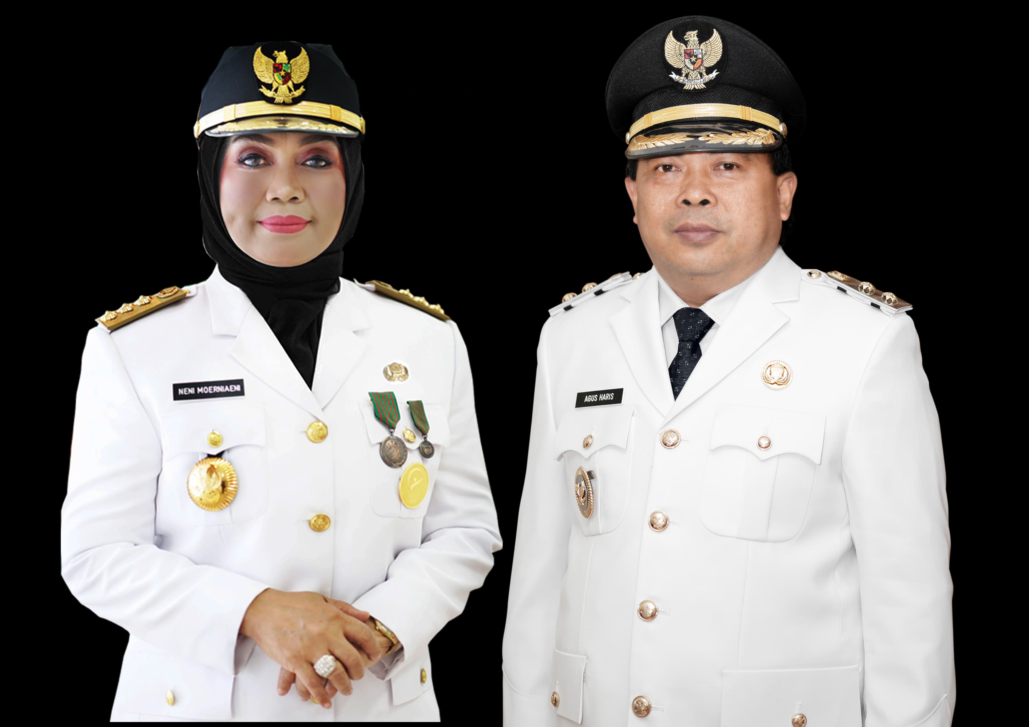 Wali Kota Bontang Neni Moerniaeni dan Wakil Wali Kota Bontang Agus Haris