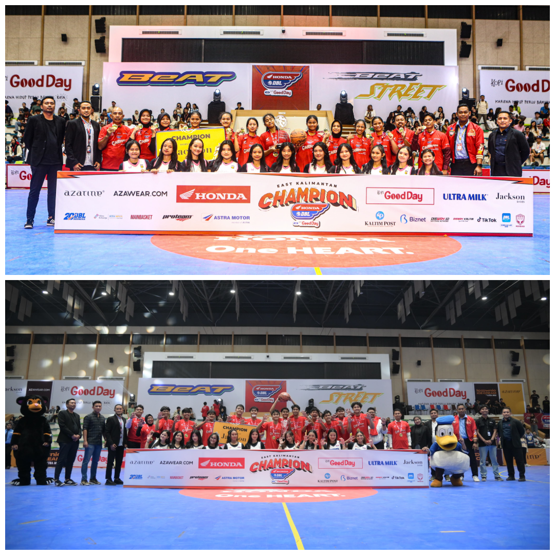 Tim putri SMAN 5 Balikpapan dan tim putra SMAN 1 Balikpapan menjadi juara DBL Samarinda.