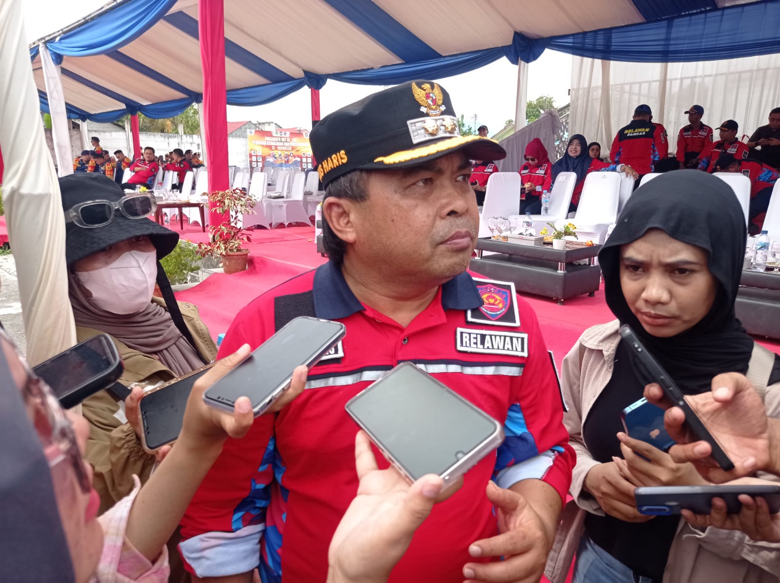 KASIH KODE: Agus Haris mengisyaratkan akan mengevaluasi kinerja direksi PT LBB buntut tunggakan gaji karyawan. (ADIEL KUNDHARA/KP)