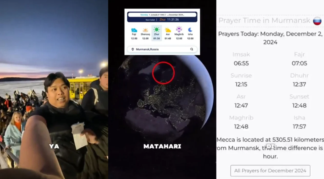 Fenomena unik di Murmansk, Rusia, membuat umat Muslim hanya berpuasa selama 1 jam.