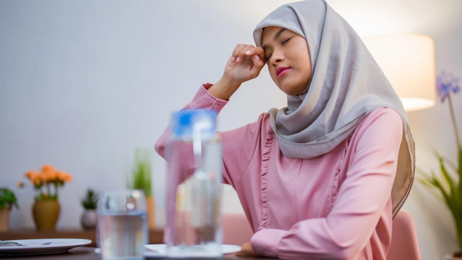Ilustrasi. Buka puasa merupakan momen yang paling ditunggu, tapi seringkali rasa kantuk datang setelahnya.