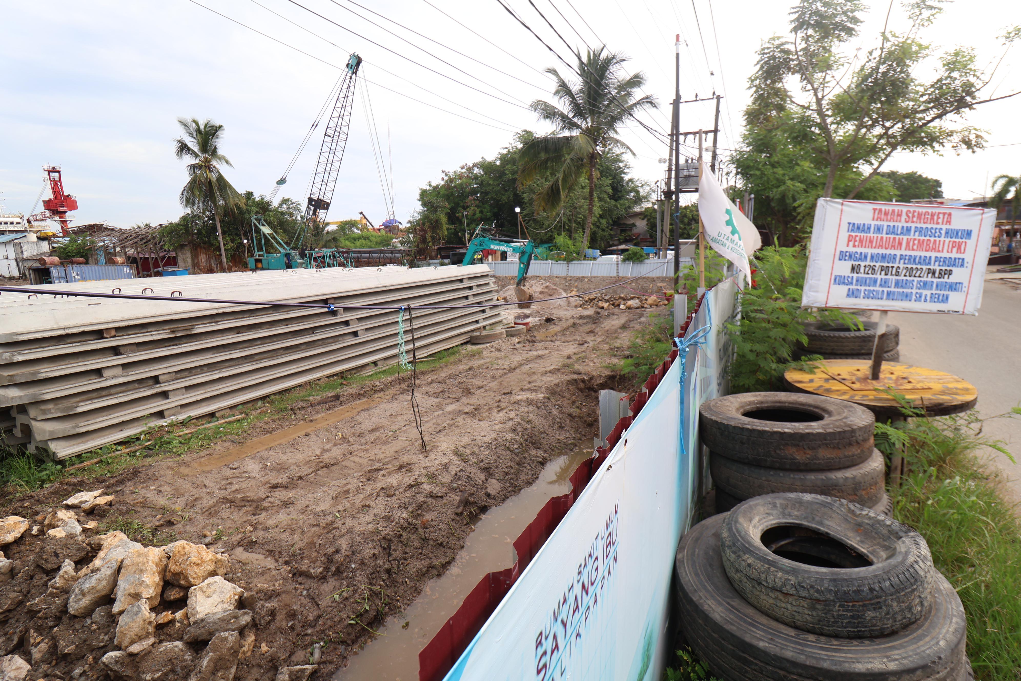 DIBERI TAMBAHAN WAKTU: Pembangunan RS Balikpapan Barat diberi waktu hingga Juni karena masalah sengketa lahan.
