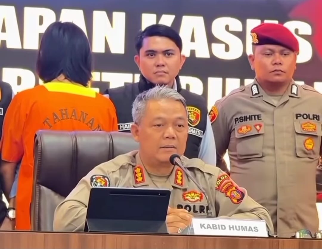 Polda Kaltim saat merilis penetapan tersangka kasus kekerasan seksual yang menimpa balita di Balikpapan.
