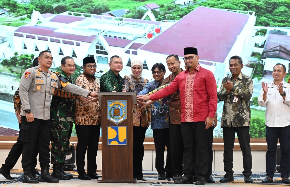 MEGAH DAN MODERN: Bangunan Pendopo Paser Lou Bapekat dianggarkan dua tahun selama 2023 dan 2024. Lokasinya di Jalan Kusuma Bangsa, Kecamatan Tanah Grogot.