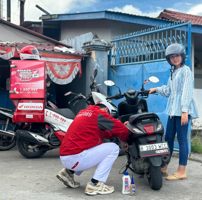 LAYANAN: Astra Motor Kaltim 1 memastikan setiap konsumen yang mengalami masalah dengan sepeda motor mereka dapat memperoleh bantuan dengan mudah.