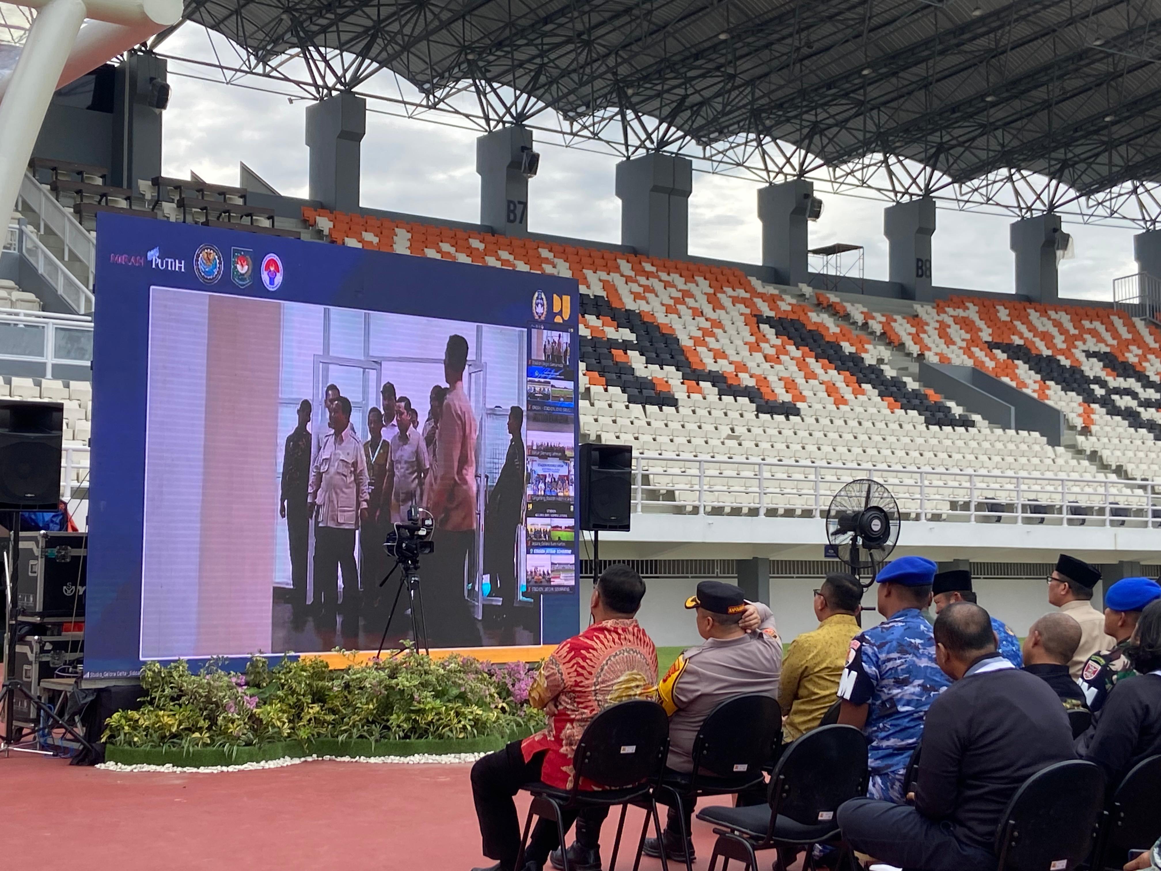 INTERNASIONAL: Peresmian Stadion Segiri Samarinda oleh Presiden Prabowo Subianto, Selasa 18 Maret 2025.