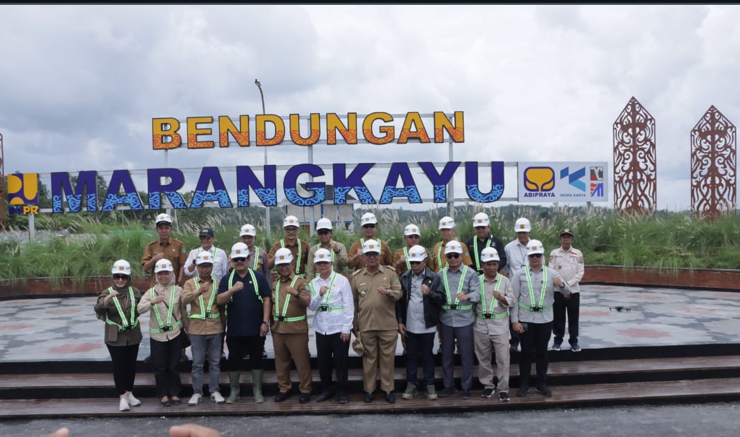Bendungan Marangkayu sudah 100 persen beres dan kini masuk masa pemeliharaan, soal subkontraktor yang tertunggak pembayarannya, bukan kewenangan mereka. (IST)