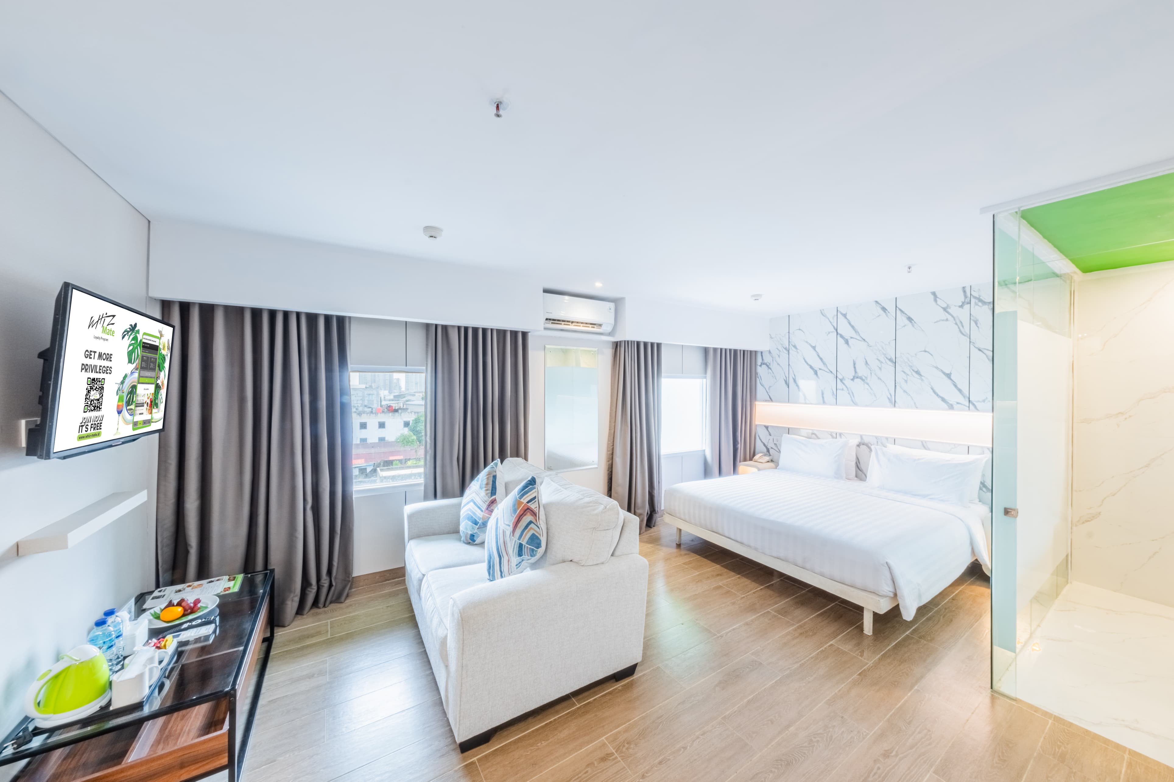 BERTAHAN: Whiz Prime Hotel Balikpapan menjadi salah satu yang merasakan dampak signifikan dari efisiensi yang dilakukan pemerintah.