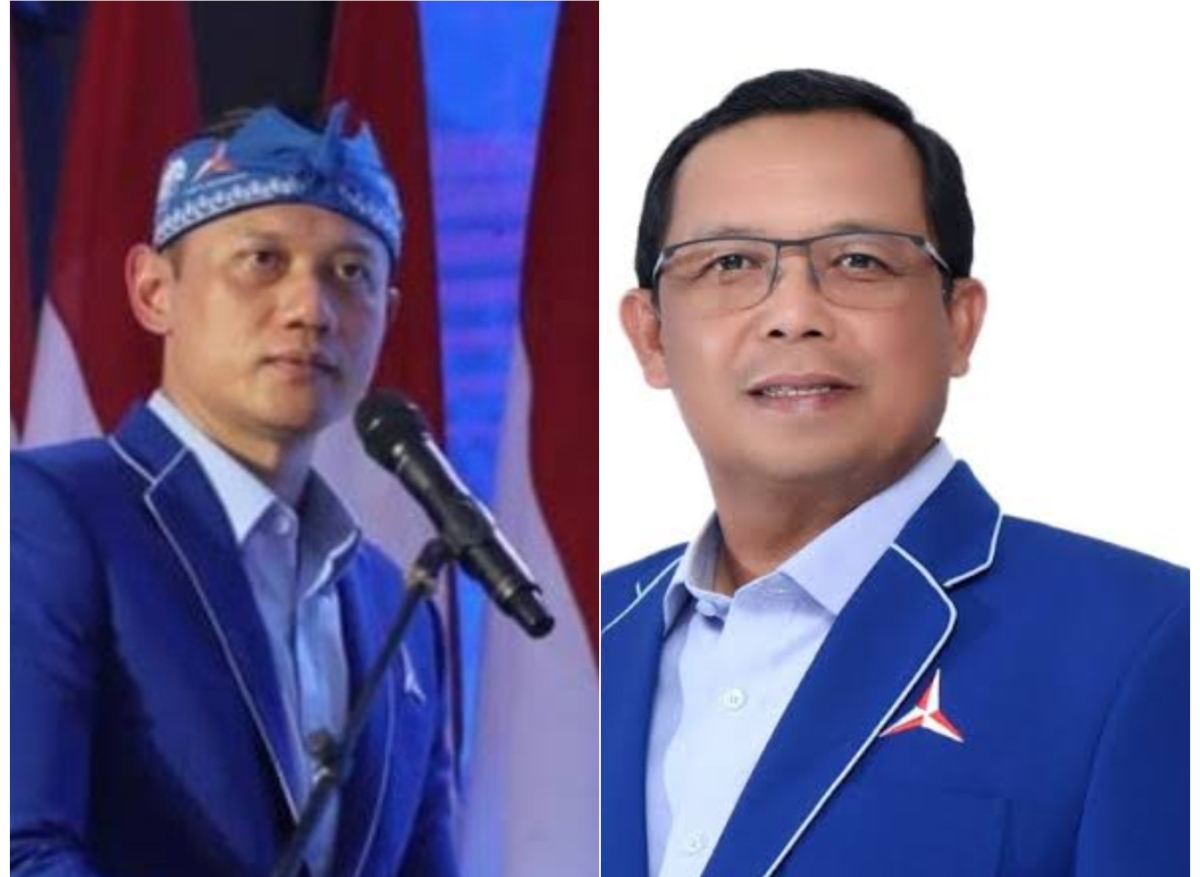 Agus Harimurti Yudhoyono (kiri), Herman Khaeron