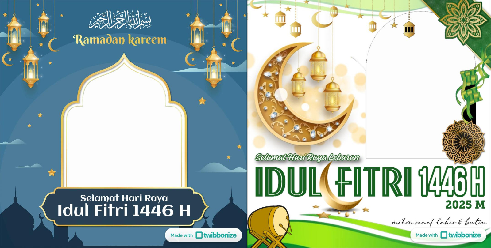 MENAWAN: Desain twibbon Idulfitri 2025.
