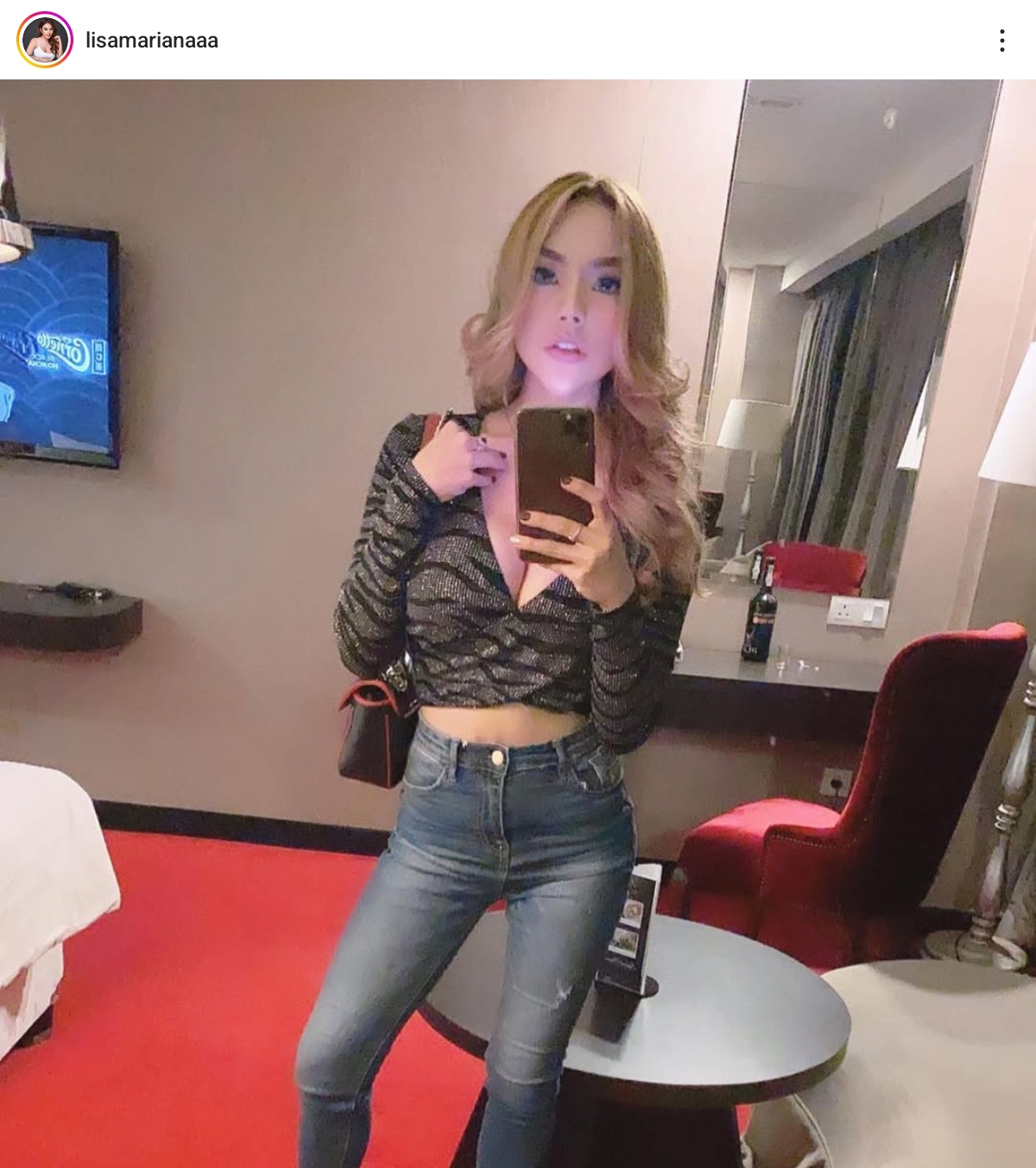 Foto tangkapan layar Instagram Lisa Mariana