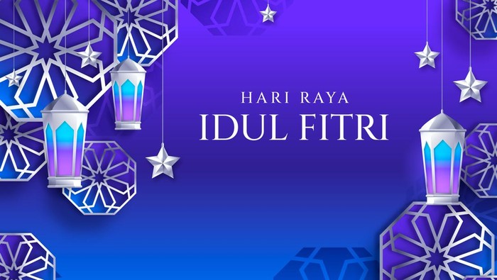 Kartu ucapan Idul Fitri 2025.