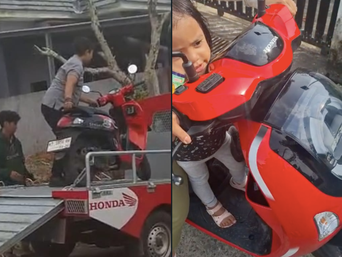 Motor milik warga diangkut ke bengkel lantaran mogok usai mengisi Pertamax yang diduga berkualitas buruk.