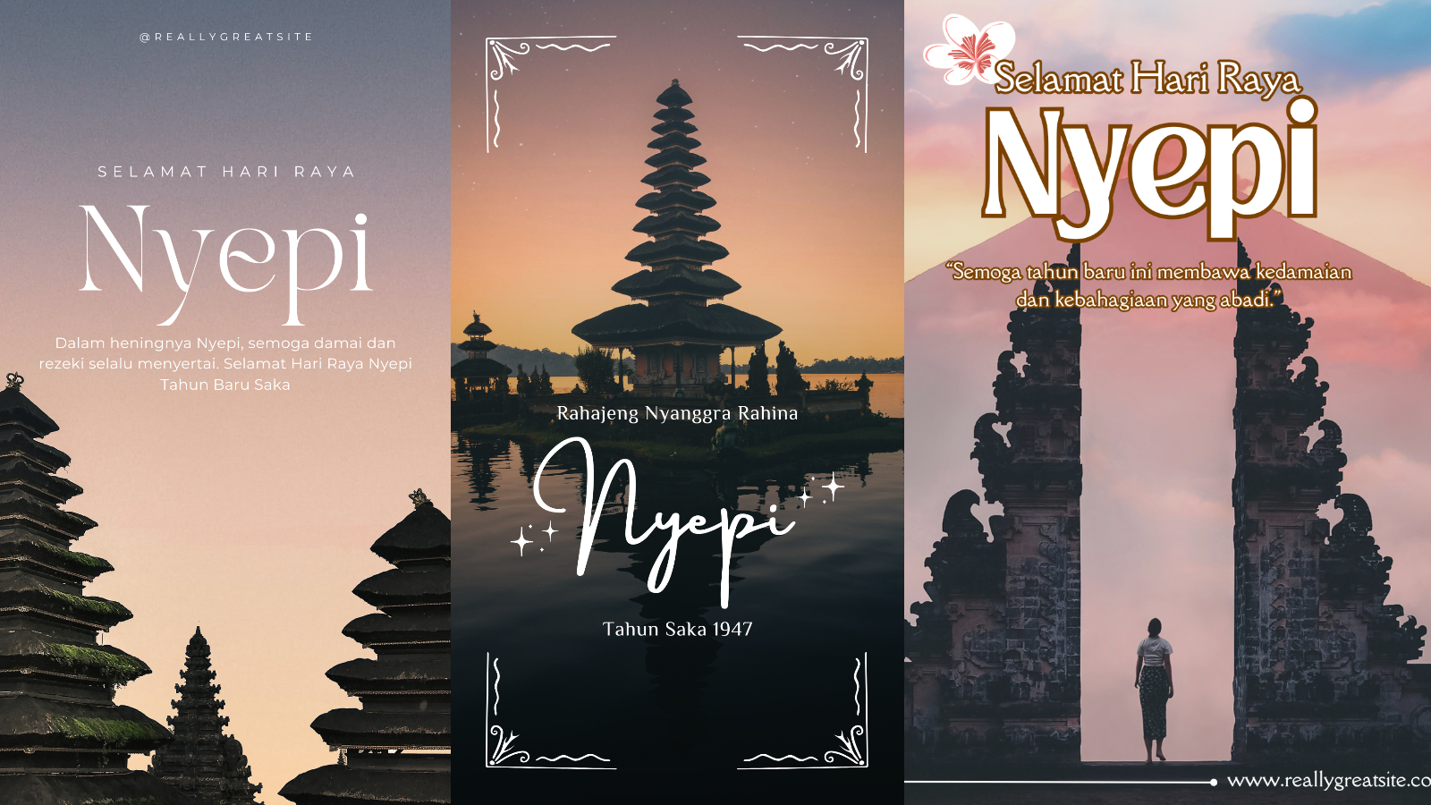 KEDAMAIAN: Poster Hari Raya Nyepi 2025.