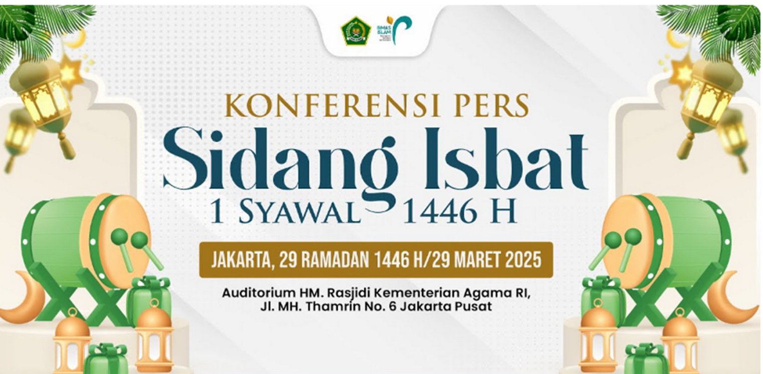 PENETAPAN: Link live streaming Sidang Isbat Lebaran 2025, Sabtu 29 Maret 2025.