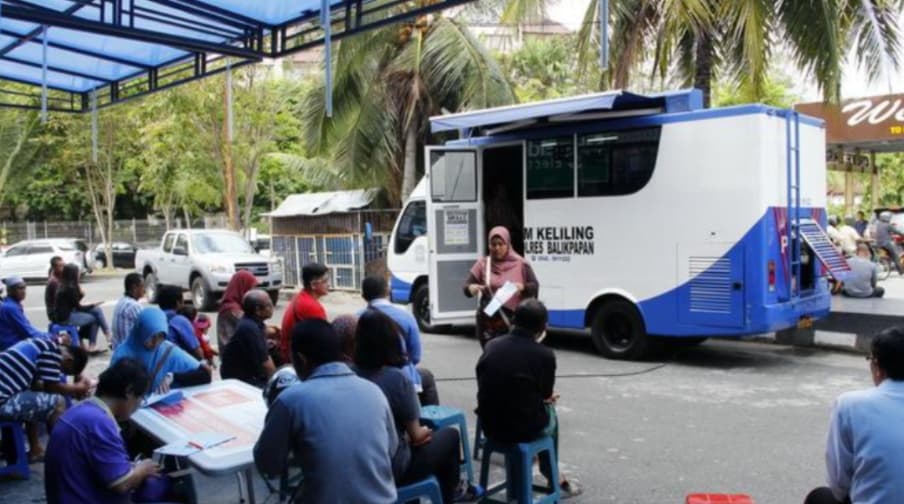 PELAYANAN: Selain pelayanan di Satpas, Satlantas Polresta Balikpapan menyiapkan SIM layanan keliling untuk proses perpanjangan.
