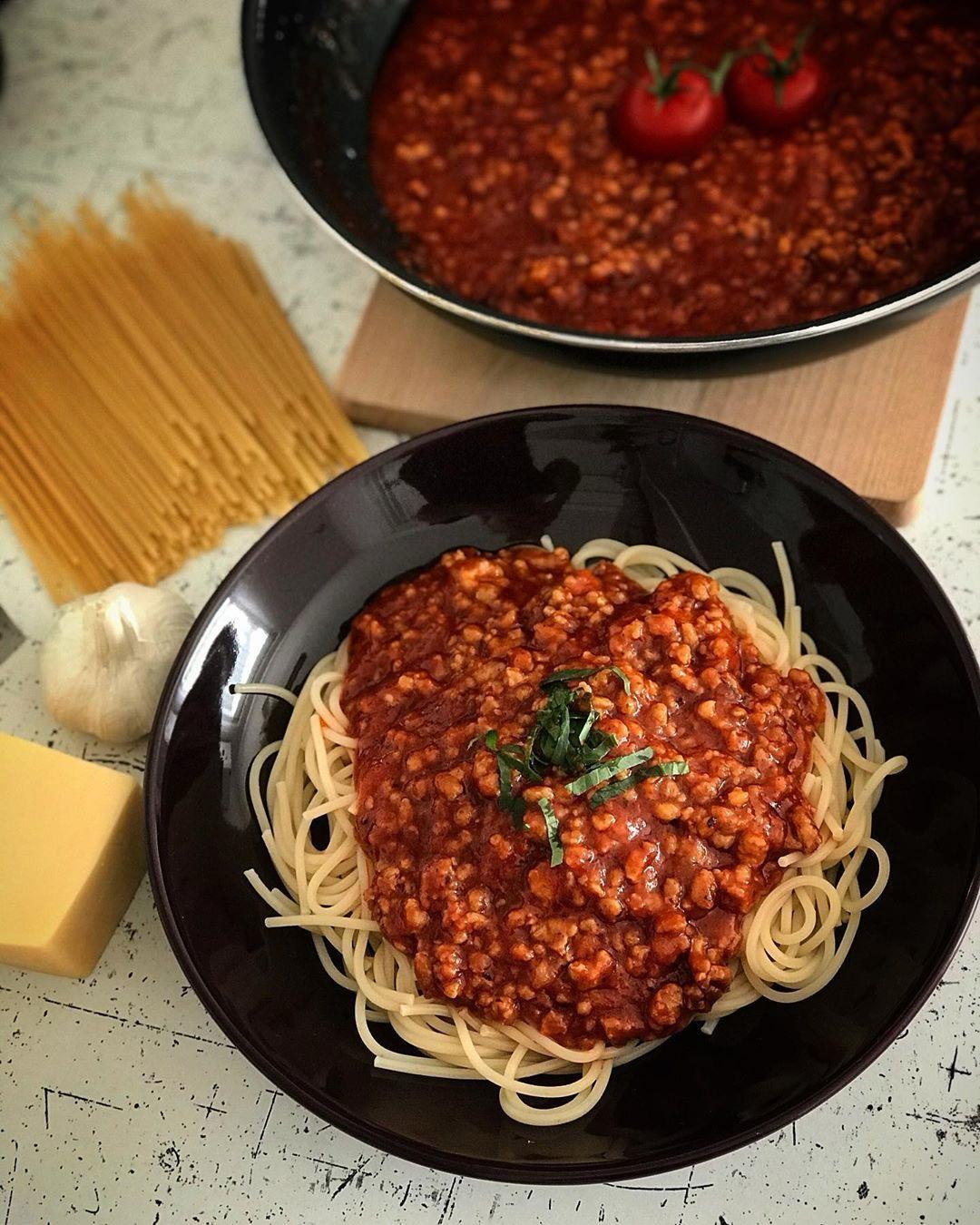 Spaghetti buatan Chef Budi Harimanto