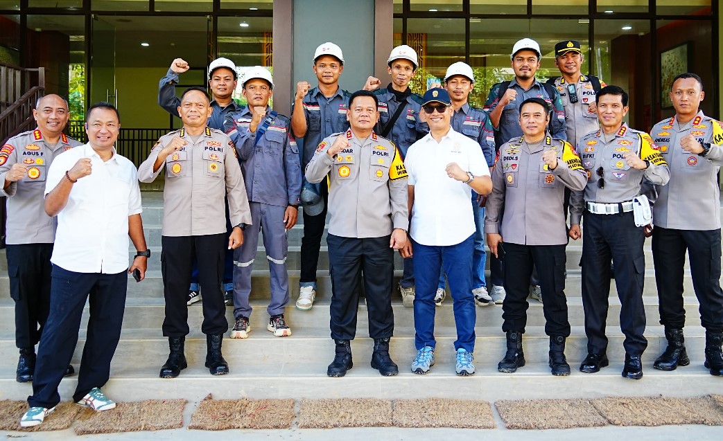 CEK PENGAMANAN: Kapolda Kaltim Irjen Pol Endar Priantoro mengecek pengamanan lokasi kawasan IKN.