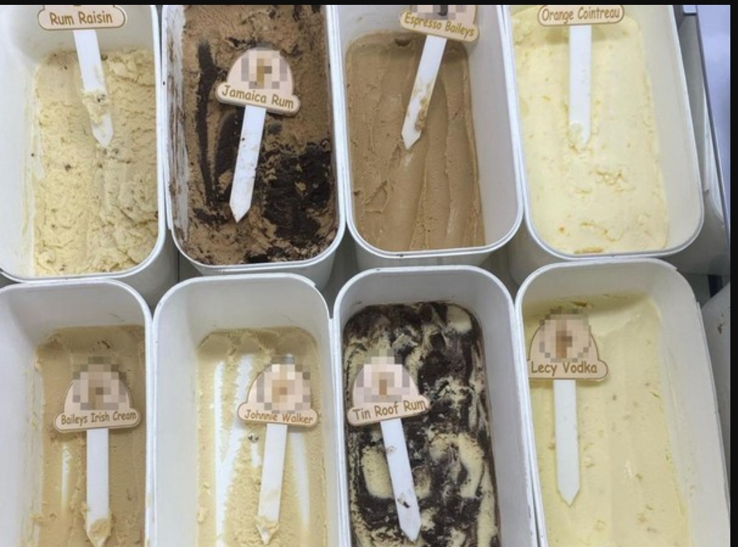 Es krim mengandung kadar alkohol hingga 40% kini diamankan Satpol PP Surabaya. (FOTO: IST)