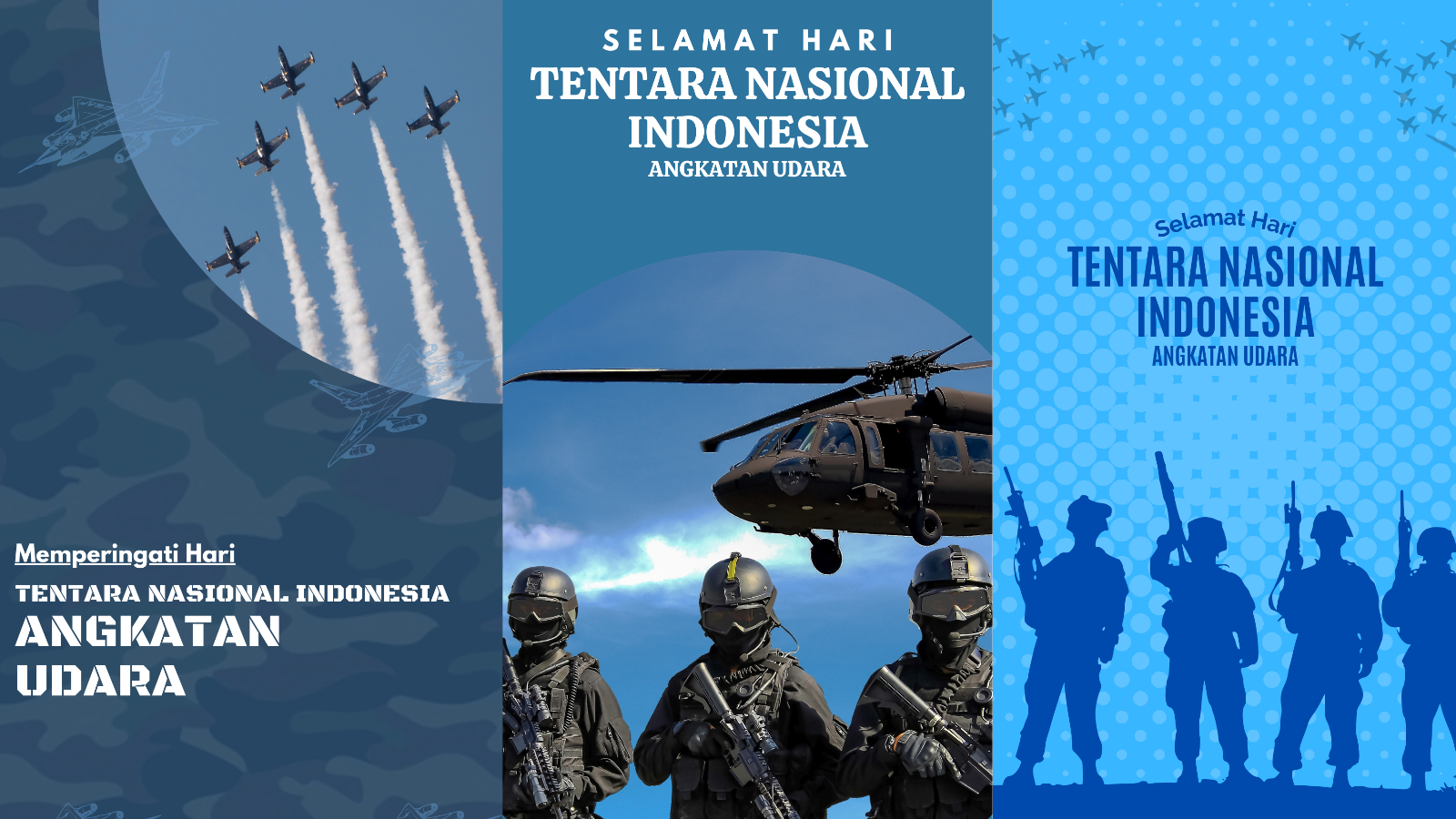 TEGAS: Ragam pilihan poster HUT TNI AU 2025.