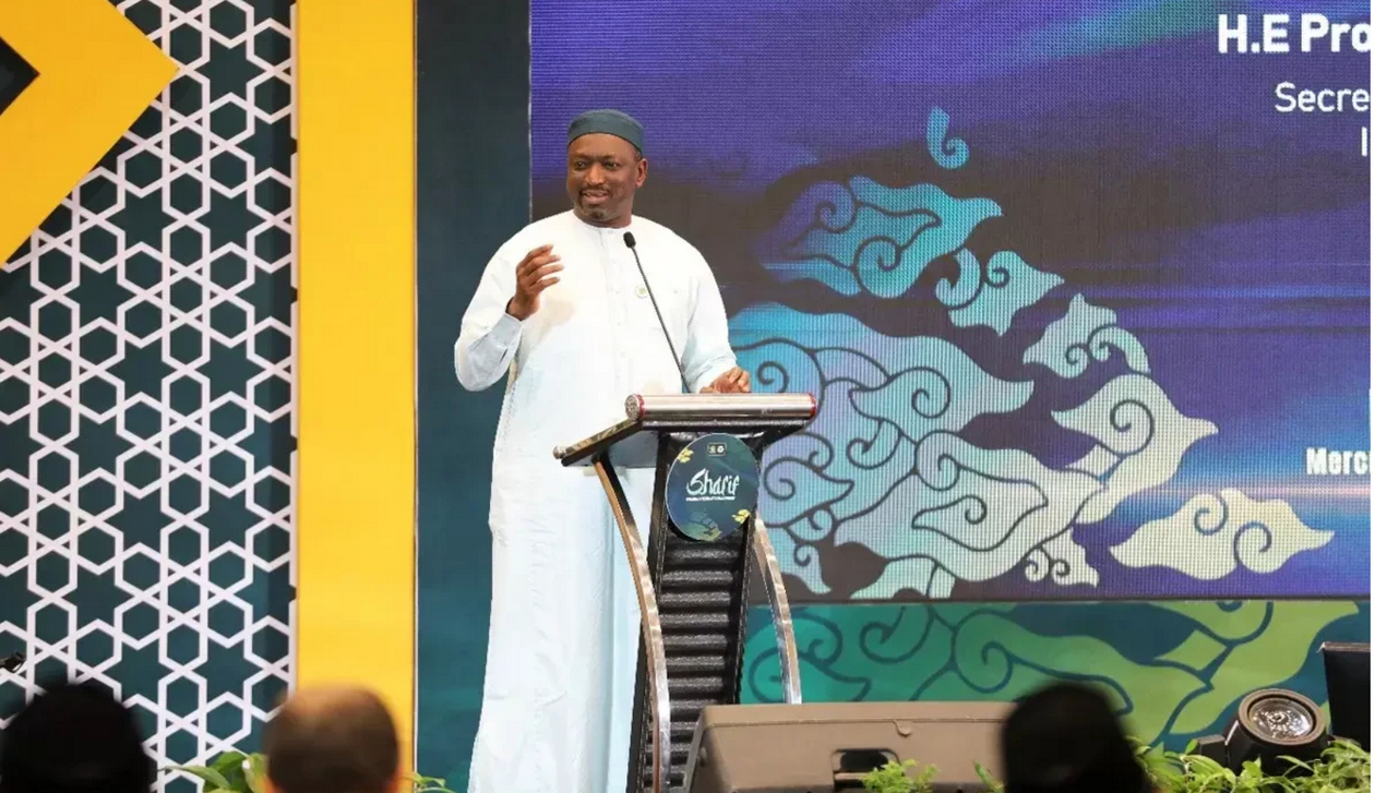 Foto ilustrasi. Sekretaris Jenderal The International Islamic Fiqh Academy Prof. Koutoub Moustapha Sano di pembukaan Sharia International Forum 2024 (20/11).