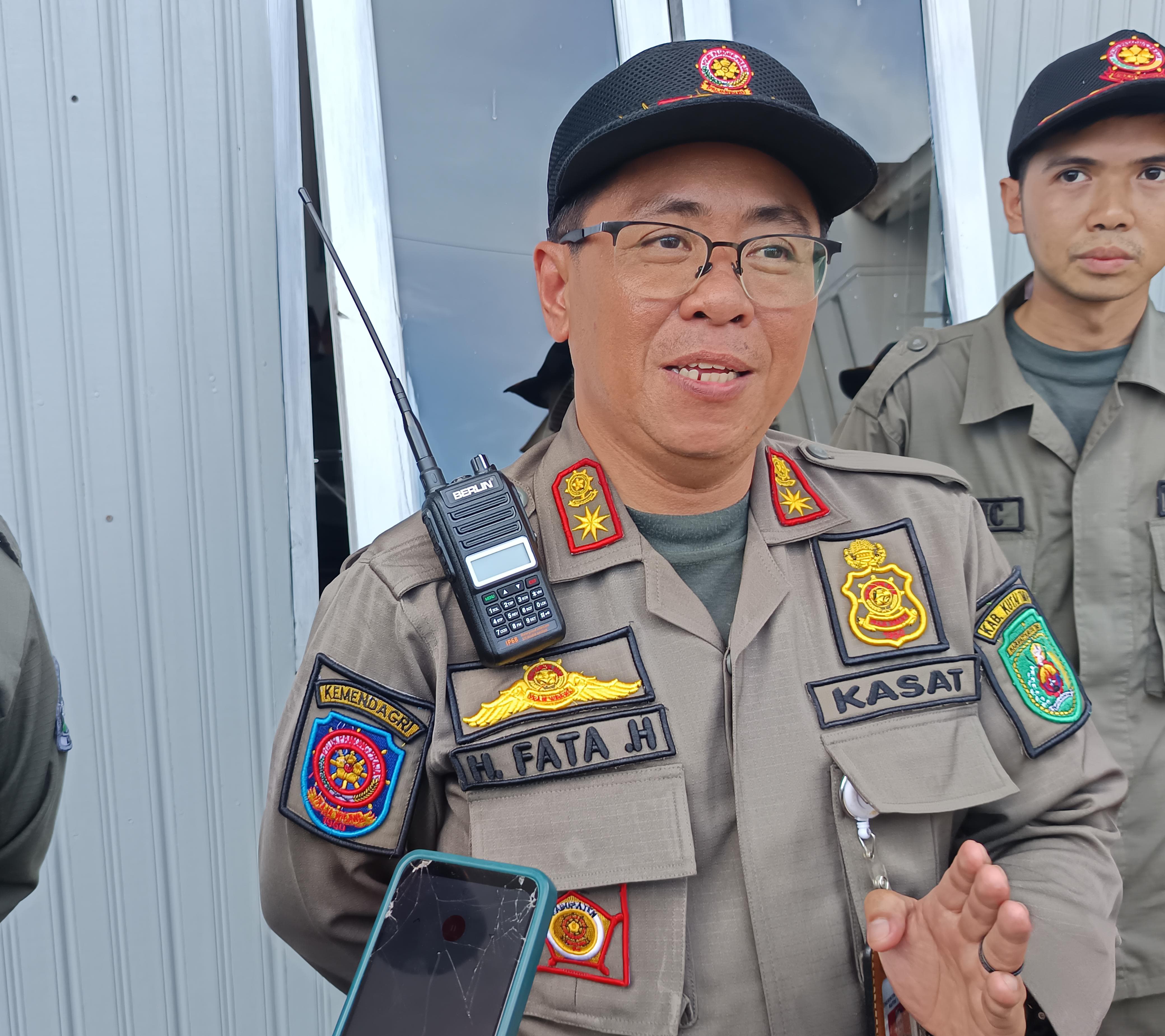 Kepala Satpol PP Kutim, Fatah Hidayat.