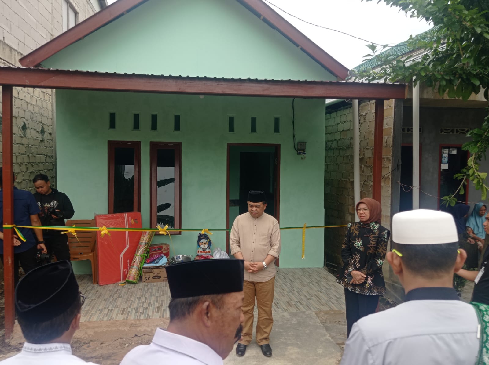 Hunian milik warga RT 3 Berebas Tengah Lasahi mendapatkan bantuan pembangunan rumah layak huni dari Baznas dan keluar dari kategori miskin ekstrem. (ADIEL KUNDHARA/KP)