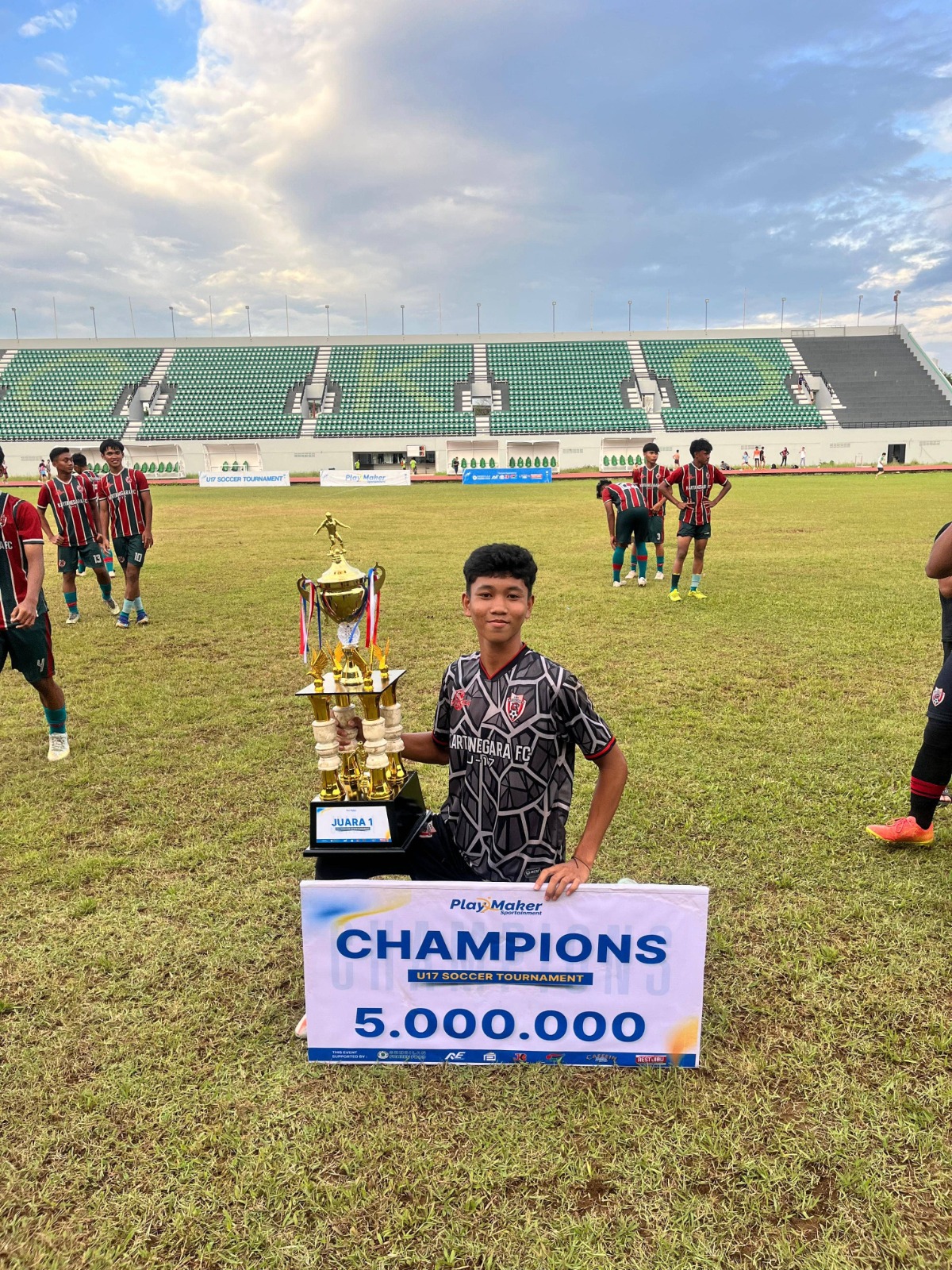 Reyhan, siswa SMK Pertanian El Fhaluy Alfaizin Loa Kulu menjadi salah satu pemain Kartanegara FC U-17 musim ini.