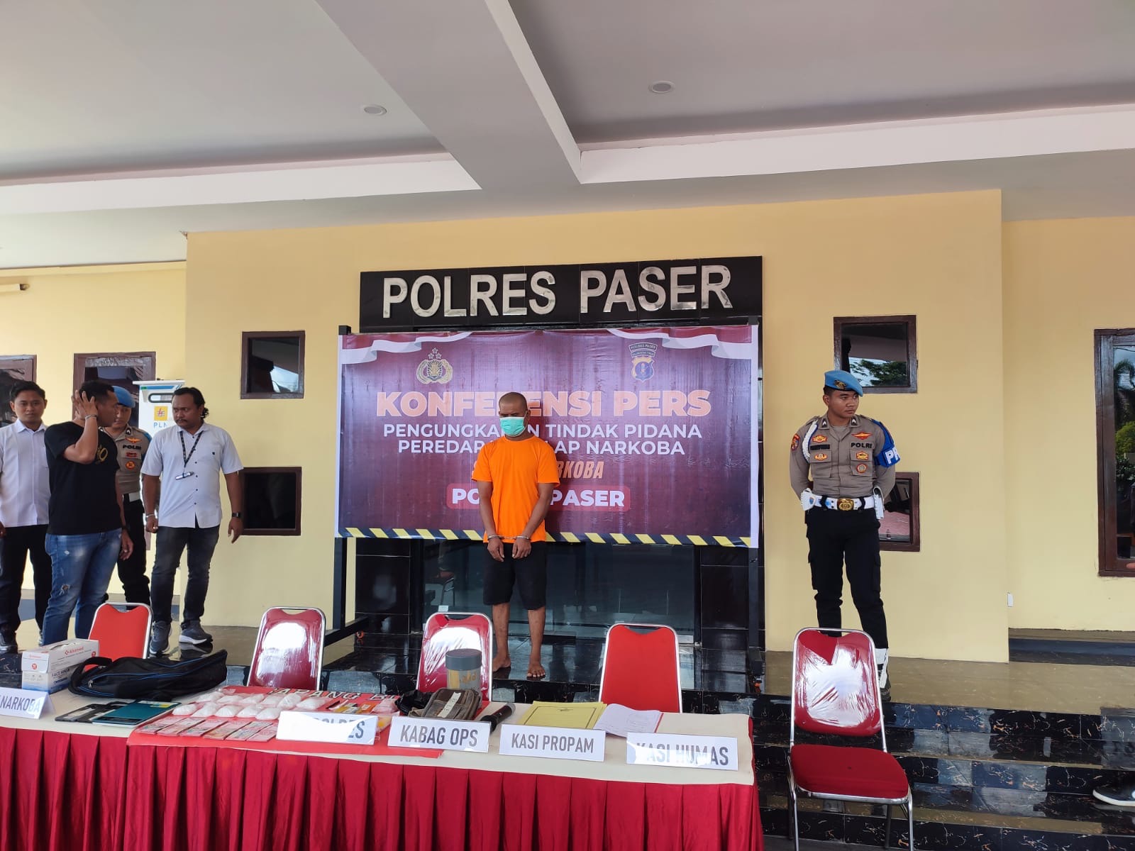 Kasus pengungkapan  sabu-sabu oleh Polres Paser dengan barang bukti mencapai setengah kilogram dirilis Rabu (16/4/2025).