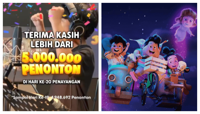 Film animasi Indonesia, Jumbo dengan jumlah 5 juta penonton di hari ke-20 penanyangan.