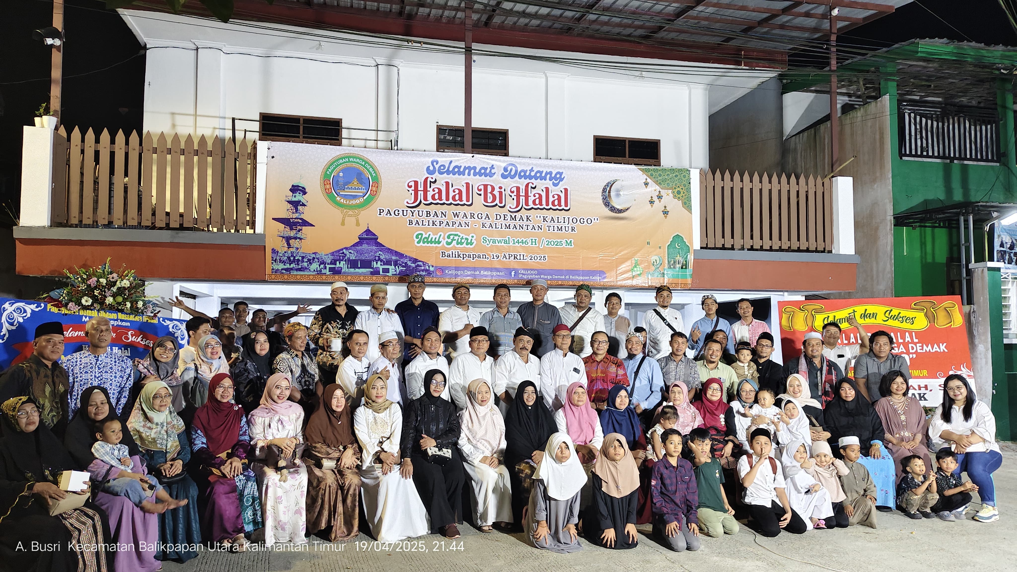 SILATURAHMI: Paguyuban Warga Demak Kalijogo Balikpapan menggelar halal bihalal sebagai momen eratkan tali persaudaraan.