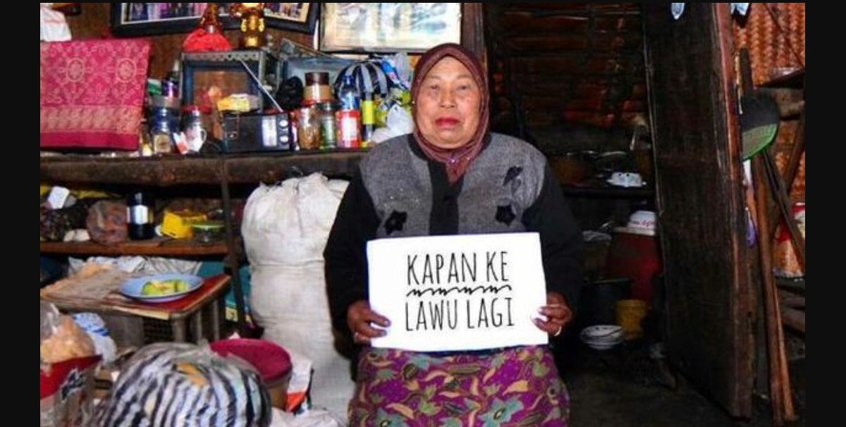 Kepergian Mbok Yem meninggalkan duka mendalam untuk para pendaki gunung. (FOTO: IST)